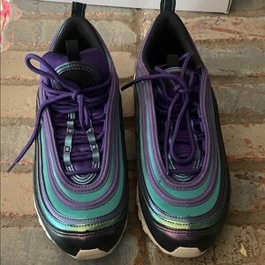 Nike Iridescent Purple and Teal Sneakers